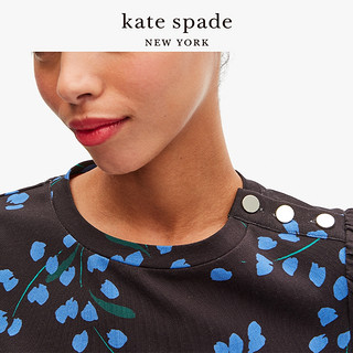 kate spade ks 女士拼色休闲简洁海风花卉时尚直筒连衣裙