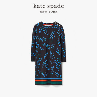 kate spade ks 女士拼色休闲简洁海风花卉时尚直筒连衣裙