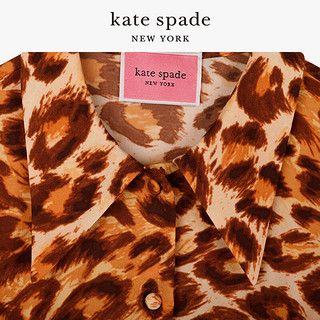 kate spade ks 女士轻盈时尚豹纹衬衫裙