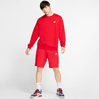 NIKE 耐克 Sportswear Club French 男子卫衣 BV2667-657 大学红/白 XL