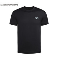 乔治·阿玛尼 GIORGIO ARMANI 阿玛尼EMPORIO ARMANI奢侈品男装21春夏EA男士棉T恤衫 3K1TAP-1JTUZ BLACK-0999黑色 L