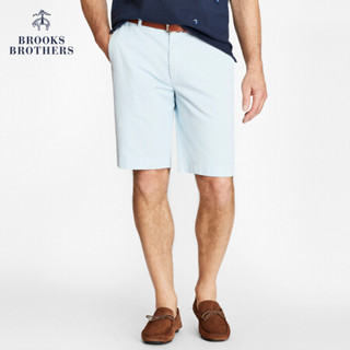 Brooks Brothers/布克兄弟男士棉质纯色百慕大休闲短裤 4003-蓝色 29