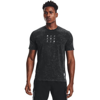 安德玛官方UA Anywhere男子跑步短袖T恤Under Armour1361643 黑色001 L