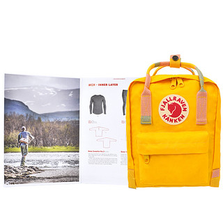 FJÄLLRÄVEN 北极狐 Kanken Mini系列 男女款休闲运动双肩包 23561 141/905 暖黄/幻彩 7L