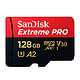 SanDisk 闪迪 128GB TF（MicroSD）内存卡A2 4K V30 U3 C10 至尊超极速移动存储卡