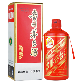 moutai茅台飞天茅台红色53vol酱香型白酒500ml单瓶装