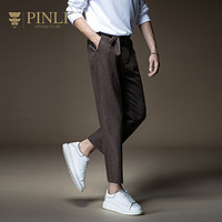 PINLI品立B203317321春季新款男装宽松直筒裤