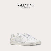 VALENTINO GARAVANI/华伦天奴 女士 白色 Backnet 皮革运动鞋 ZW2S0M20CYE0BO （38.5、白色）