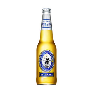 蓝妹（BLUE GIRL）酷爽啤酒 清啤 拉格啤酒 瓶装 330ml*24瓶 整箱装
