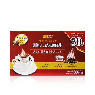 UCC悠诗诗滴滤滴漏挂耳咖啡醇香摩卡7g*30p