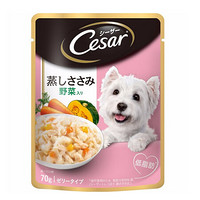 西莎(Cesar)主食零食鸡肉蔬菜口味拌饭 软包狗罐头70克/袋