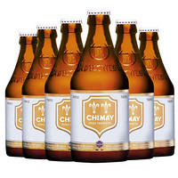 智美（Chimay）白帽啤酒 组合装 330ml*6瓶 修道士精酿 比利时进口