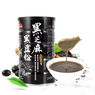 马玉山GREENMAX原装进口黑芝麻黑豆粉即食饱腹代餐粉520g