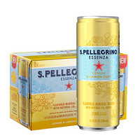 意大利原装进口 圣培露 S.Pellegrino 果萃充气柠檬风味饮料 24罐整箱