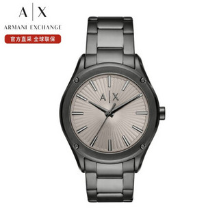 Armani Exchange 阿玛尼 ARMANI EXCHANGE男表 皮质表带时尚休闲男士石英腕表AX2807