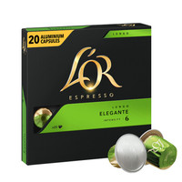 法国原装进口 L'OR艾伦根特胶囊咖啡20粒/盒 适用雀巢Nespresso 胶囊咖啡机