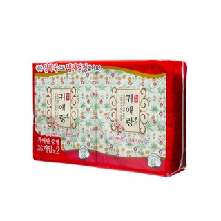 韩国进口 LG 贵艾朗（原名闺艾朗 贵爱娘) 日用卫生巾 中号 25cm 36片*2/包