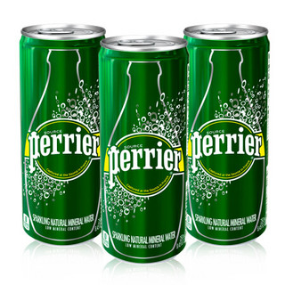 perrier 巴黎水 充气天然矿泉水 原味 250ml*35听