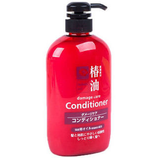 日本进口 熊野油脂(Horse oil) 椿油无硅油护发素 600ml/瓶 弱酸性 有效清洁 发根滋养