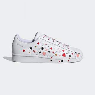 adidas Originals Superstar W 中性休闲运动鞋 FV3289 白/荣耀粉 36.5