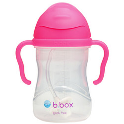 b.box 澳洲 第三代婴儿童吸管水杯 240ml 荧光粉（bbox吸管杯 宝宝重力球学饮杯）