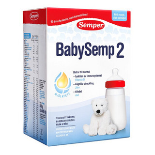 Semper 森宝 BabySemp系列 较大婴儿奶粉 瑞典版 2段 800g