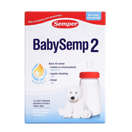 森宝 BabySemp系列 较大婴儿奶粉 瑞典版 2段 800g