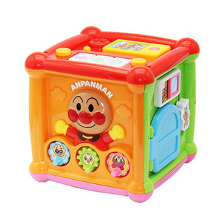 日本面包超人Anpanman益智玩具多功能正方形六面盒发声玩具屋