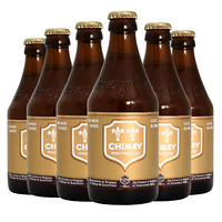 智美（Chimay）金帽啤酒 组合装 330ml*6瓶 修道士精酿 比利时进口