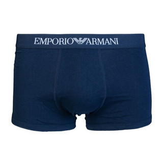 Emporio Armani EA 阿玛尼 四角平角裤男士内裤 3条装 111610 CC722 40510蓝白灰 L