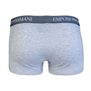 Emporio Armani EA 阿玛尼 四角平角裤男士内裤 3条装 111610 CC722 40510蓝白灰 L