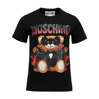 莫斯奇诺 moschino 小熊T恤 黑色 0712 0540 1555 38黑色 XS