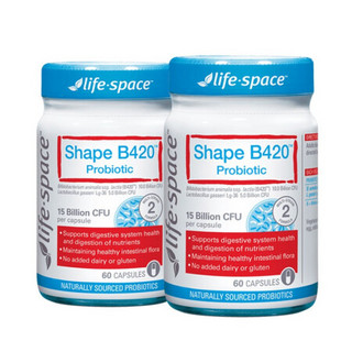 Life Space益倍适成人b420塑身益生菌胶囊2瓶礼盒装均衡营养澳洲进口