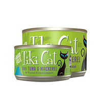 蒂基猫Tiki Cat猫罐头泰国进口主食罐头猫粮 夏威夷系列 金枪鱼+黄鳍鲭鱼 170g*3罐