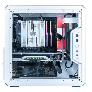 COOLER MASTER 酷冷至尊  MasterBox Q500L ATX机箱 半侧透 白色