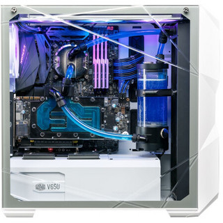 COOLER MASTER 酷冷至尊 TD500 MESH EATX机箱 半侧透 白色+酷冷至尊 冰神 B360 ARGB 一体式水冷散热器