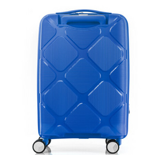 美旅拉杆箱 时尚PP行李箱大容量可扩展耐磨飞机轮旅行箱 20英寸外置USB接口 HJ4蓝色