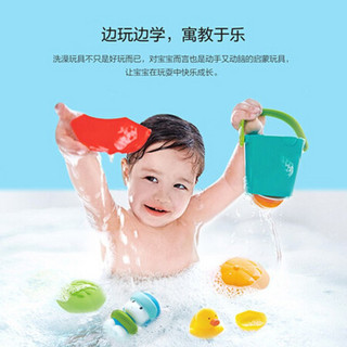 德国(Hape)儿童玩具1-3-6岁宝宝洗澡玩具婴幼儿戏水玩水浴室玩具小孩生日礼物 米兔Hape欢乐戏水套装 M0020