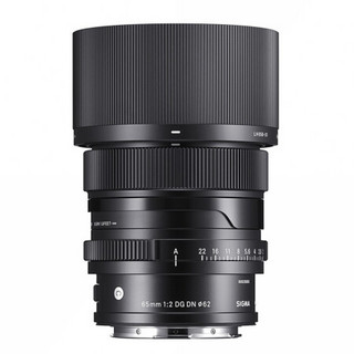 SIGMA 适马 Contemporary 65mm F2 DG DN 标准定焦镜头 索尼FE卡口 62mm