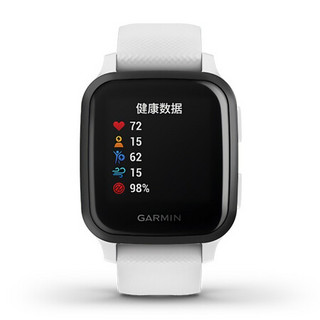 GARMIN 佳明 Venu Sq 运动手表 010-02426-64 卵石白 40.6mm 音乐版