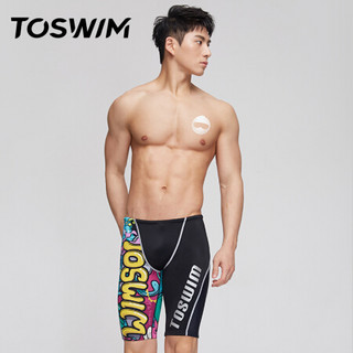 拓胜(TOSWIM)泳裤游泳包速干浴巾套装 时尚专业男士游泳健身装备 海洋涂鸦M