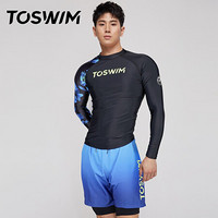 TOSWIM 拓胜 TS04810166005 男士冲浪服套装 幽蓝海域