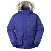 Marmot/土拨鼠秋冬运动舒适保暖鹅绒700蓬带帽厚重羽绒服飞行夹克男户外欧码偏大北极蓝M