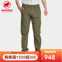MAMMUT/猛犸象 boulder男士防泼水高弹性攀岩休闲裤 深橄榄绿色 S