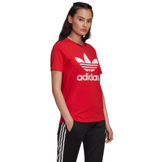 阿迪达斯 ADIDAS 三叶草 女子 TREFOIL TEE 运动 T恤 FM3302 XS码