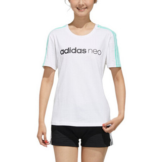 阿迪达斯 ADIDAS NEO 女子 运动休闲系列 W FAVES TSHIRT 运动 T恤 FP7314 XS码