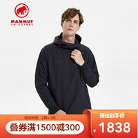 MAMMUT猛犸象Seon男攀岩夹棉保暖防水透气上衣夹克外套 黑色 3XL