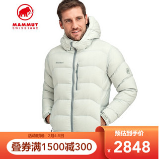 MAMMUT猛犸象Xeron男士防风防水轻便保暖750蓬羽绒服外套 路灰色 XL