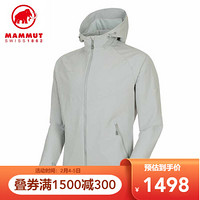 MAMMUT猛犸象Macun男经典休闲弹性透气防泼水软壳外套 路灰色 3XL