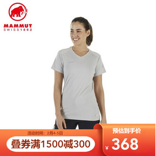 MAMMUT/猛犸象 Sertig 运动T恤女户外轻量舒适透气短袖T恤女 理石灰色 M